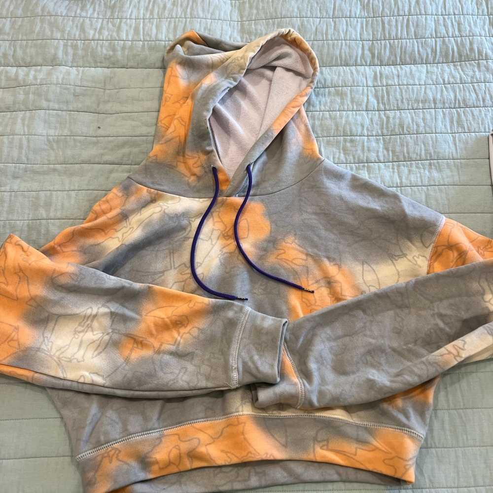 Asics White and Purple Hoodie